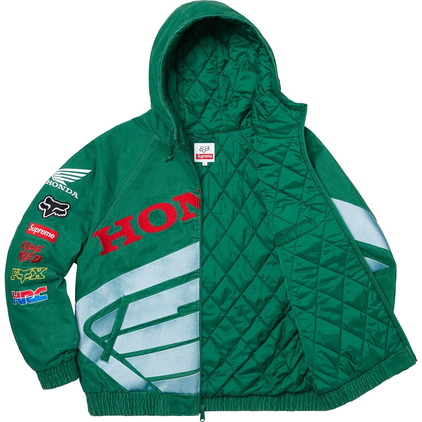 Supreme®/Honda®/Fox® Racing Puffy Zip Up Jacket view 8